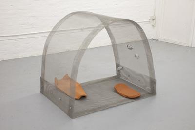 Spoon Spoon, 2022. 
Steel, ceramic, silicone, aluminum.
