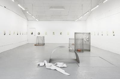 Spoon Spoon, 2022. 
Steel, ceramic, silicone, aluminum.
