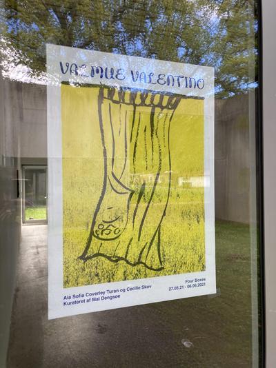 Valmue Valentino, 2021. Riso poster by Anna Gunvor. 
