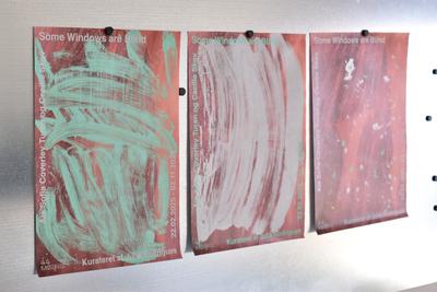 Some Windows are Blind, 2025. Silkscreen edition in collaboration with. Aia Sofia Coverley Turan and Wee Press. 
