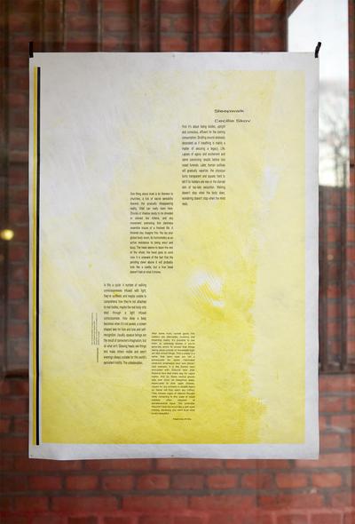 Poster in colaboration with Åbäke. Photo: Malle Madsen. 
